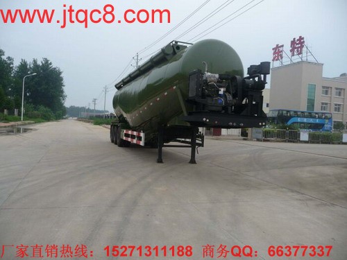 低密度粉粒物料運(yùn)輸半掛車